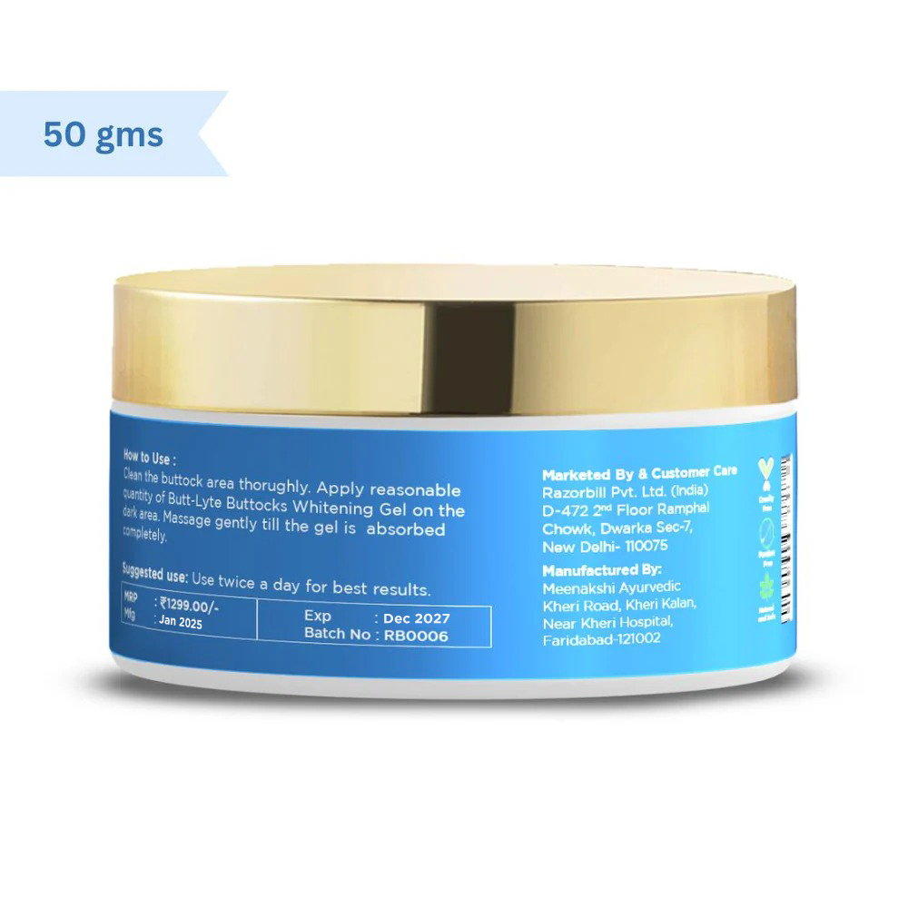 Butt-Lyte Gel For Buttock Whitening & Brightening