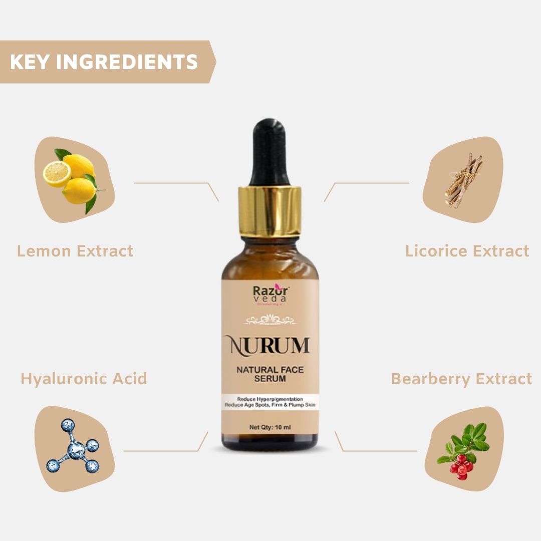 Nurum Plus Herbal Serum For Skin Lightening and Age Reversal