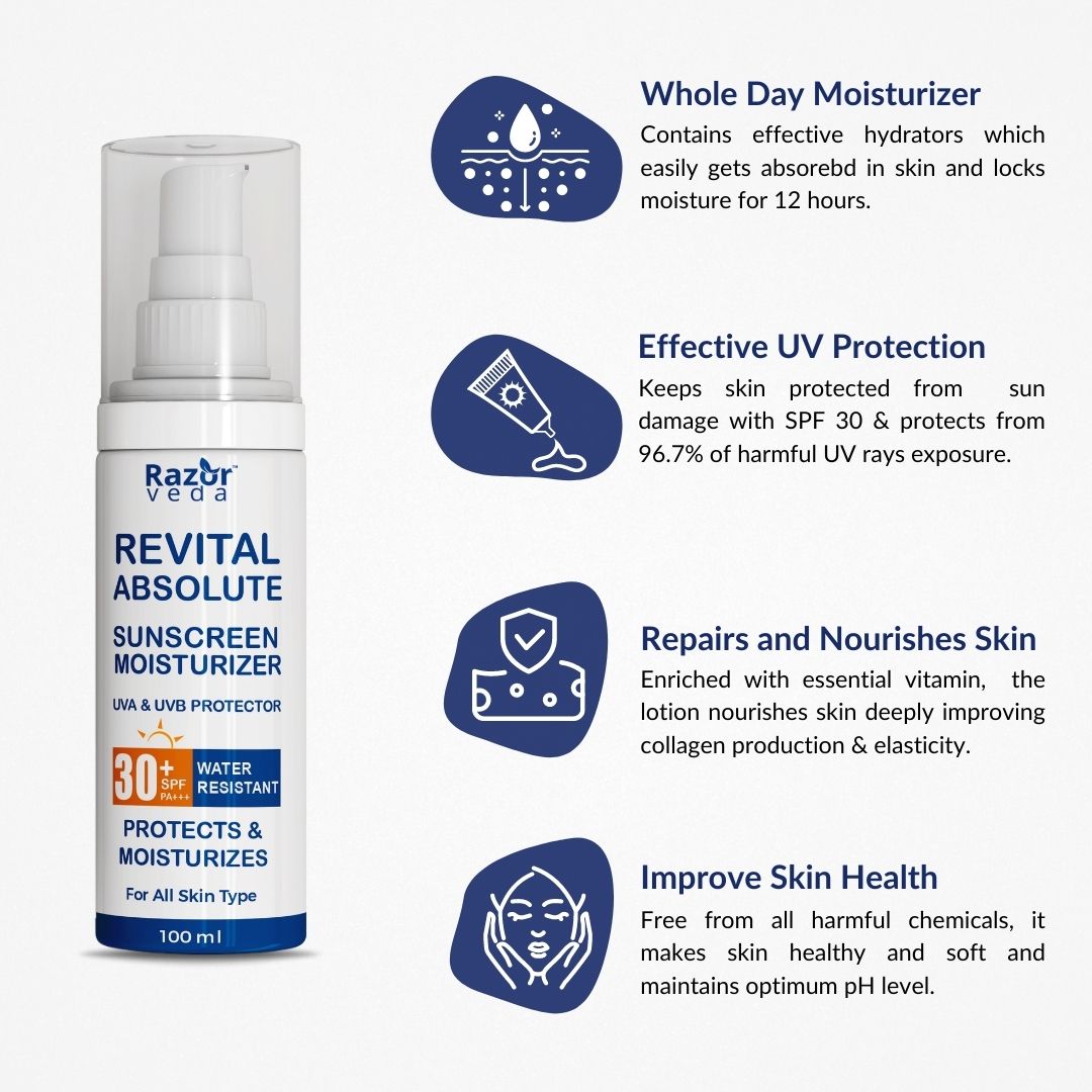 Razorveda | REVITAL ABSOLUTE Sunscreen Moisturizer with SPF 30