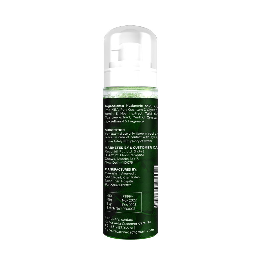 Razorveda | Revital Absolute Neem and Tulsi Foaming Facewash For Pimple and Acne Prone Skin - 200 ml