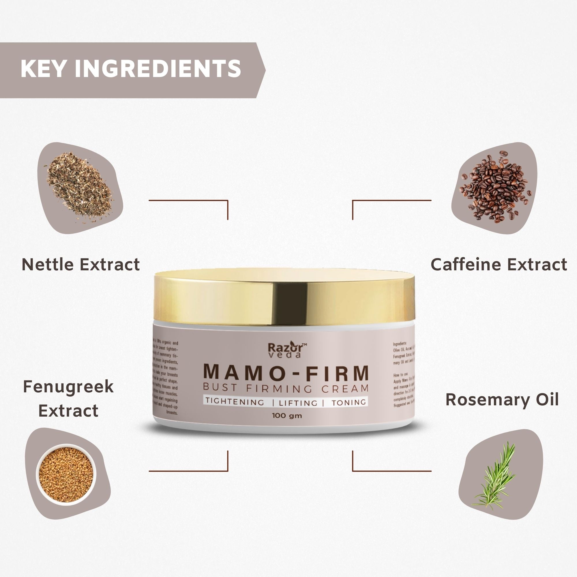 MAMO FIRM Breast Firming Cream for Breast Tightening Razorveda
