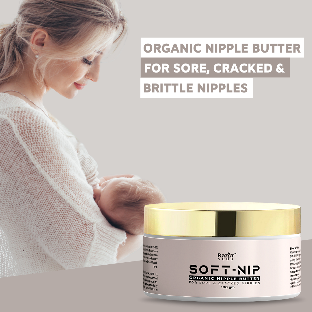 SOFT-NIP Organic Nipple Soothing Butter for Sore & Cracked Nipples Razorveda