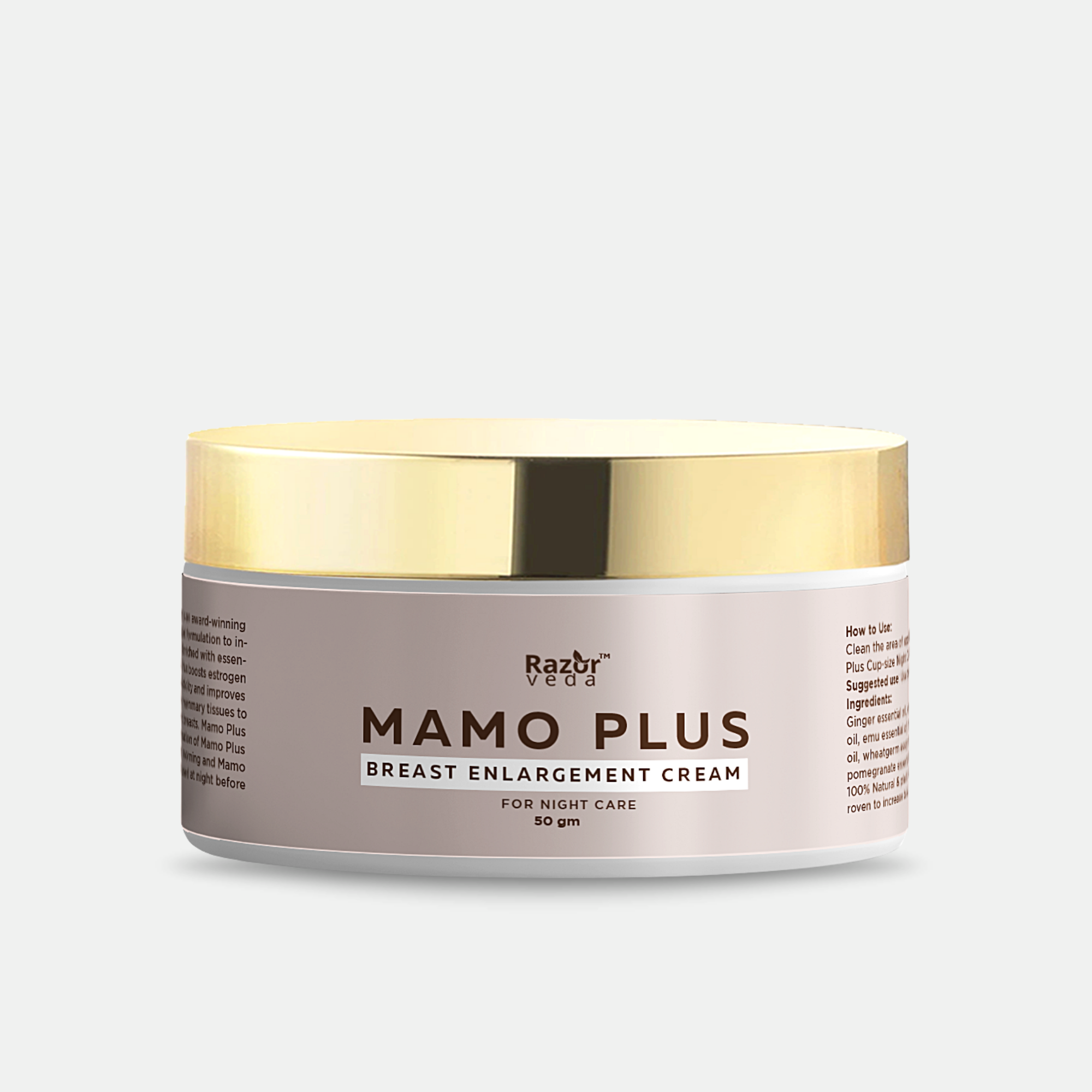 Mamo Plus Cup Size Cream for Bust Enhancement Razorveda