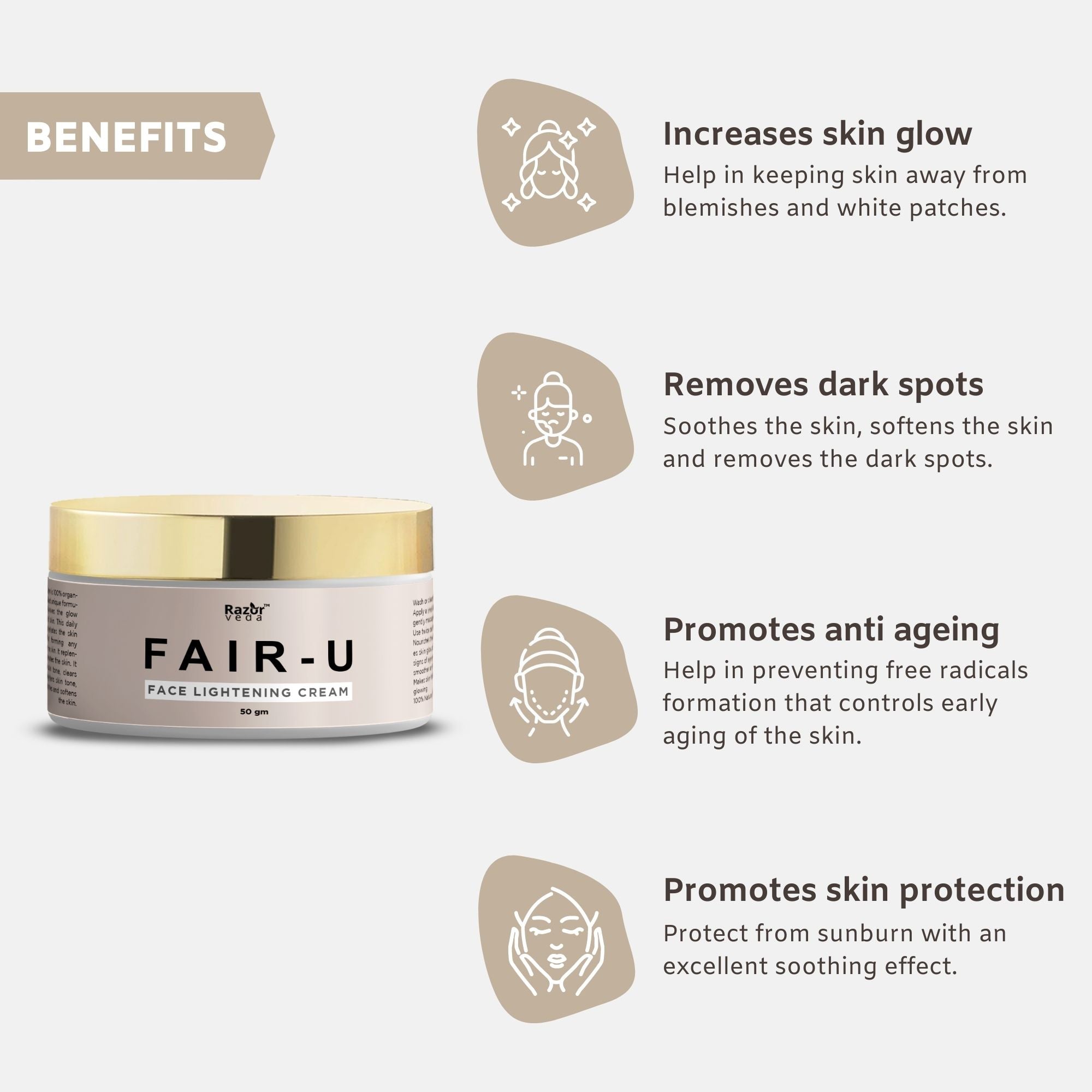 Fair-U Herbal Face Cream Razorveda