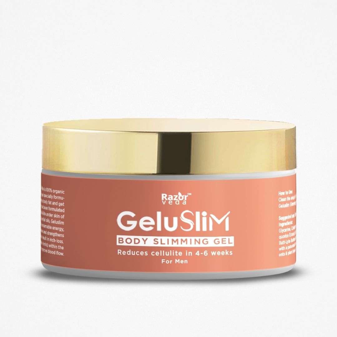 GELUSLIM Men Slimming Gel for Body Fat Reduction & Slimming Razorveda