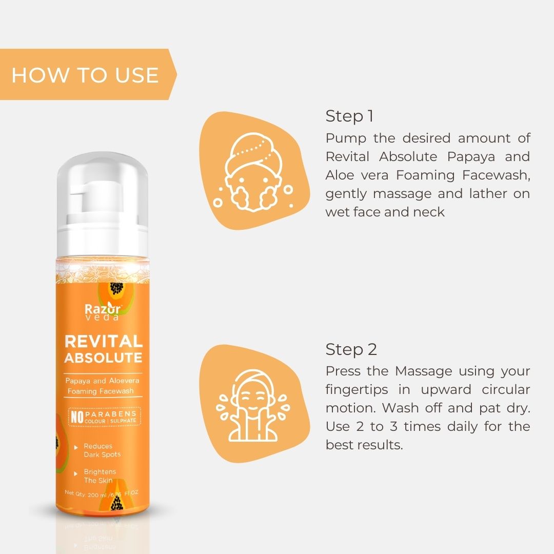 Revital Absolute Papaya and Aloe Vera Exfoliating - 200 ml Razorveda