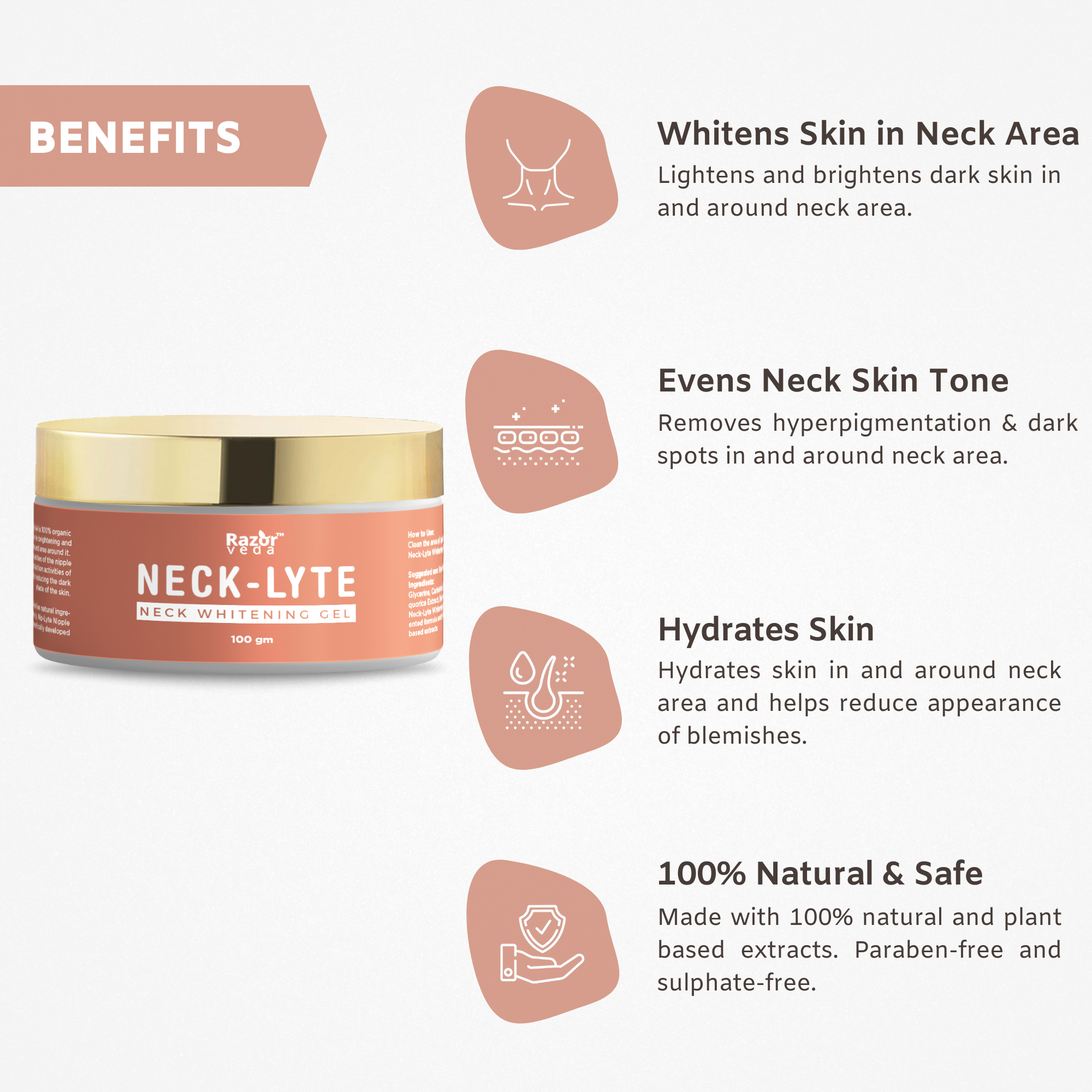 Neck-Lyte Neck Whitening & Brightening Gel Razorveda