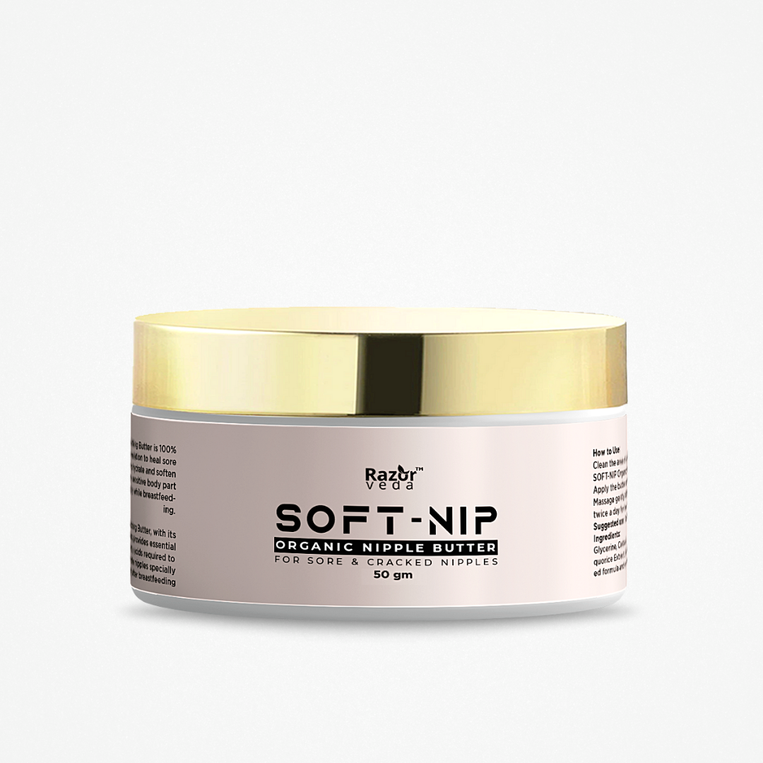 SOFT-NIP Organic Nipple Soothing Butter for Sore & Cracked Nipples Razorveda