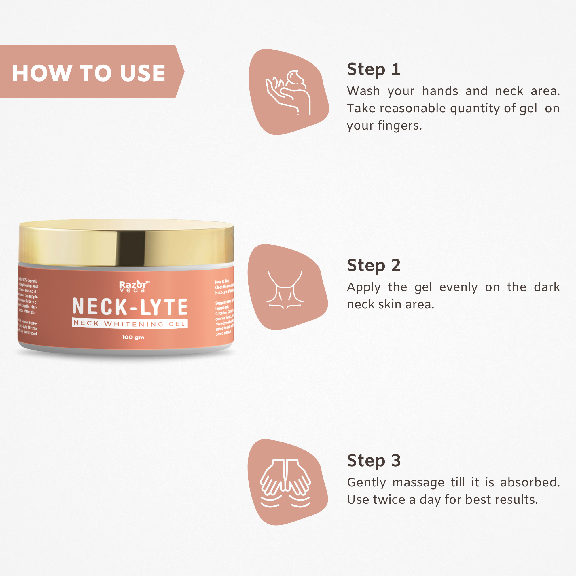 Neck-Lyte Neck Whitening & Brightening Gel Razorveda