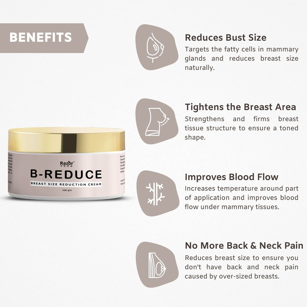 B-REDUCE Breast Size Reduction Cream | Reduce Breast Size Naturally ...