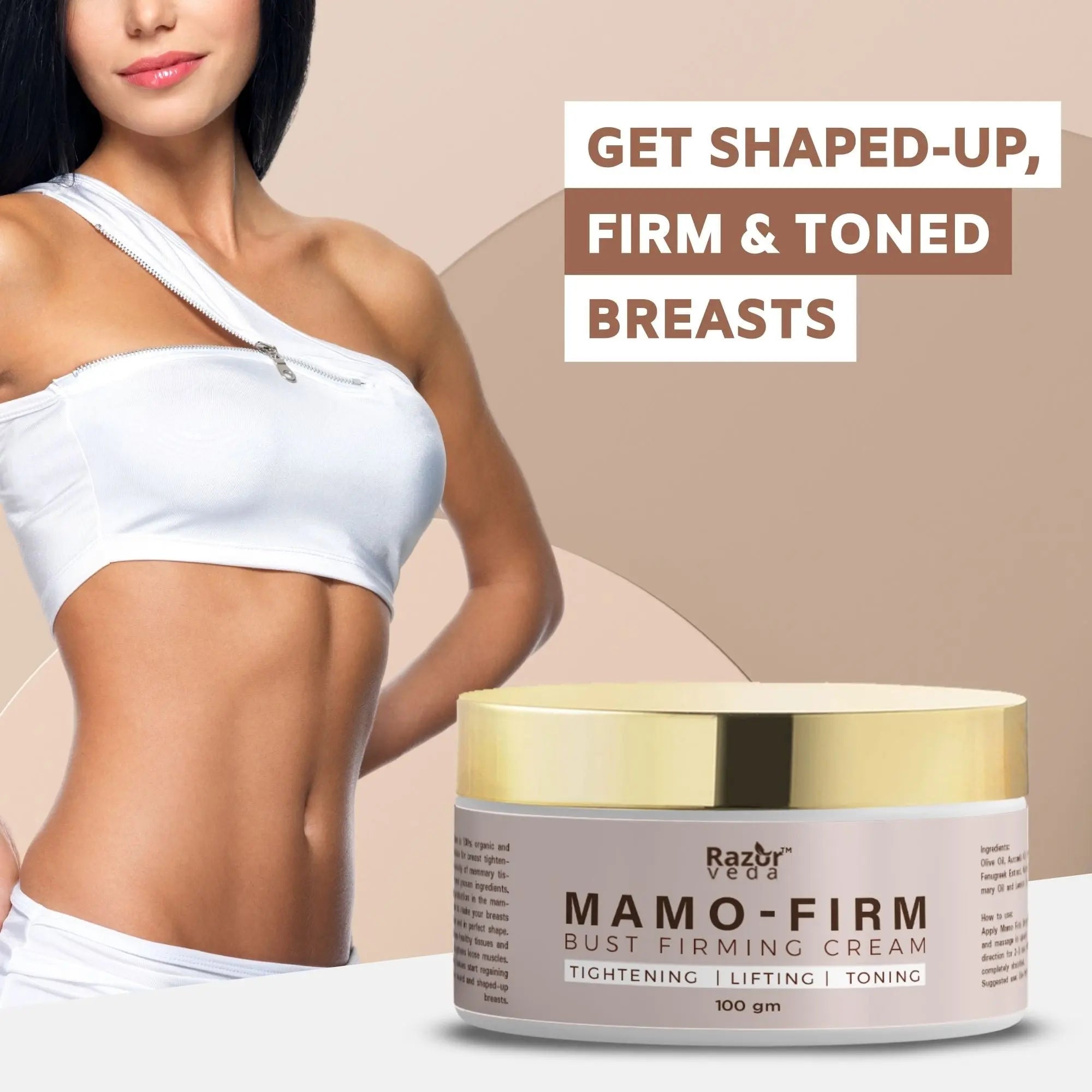 MAMO FIRM Breast Firming Cream for Breast Tightening, Lifting & Toning Razorveda